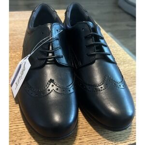 Drew Men's 10M Rome Oxford Shoes Black Leather Lace‎ Up Wingtip NWOB
